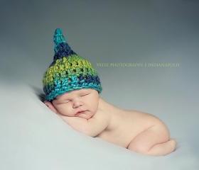 Newborn boy gnome pixie hat