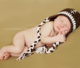 Football hat for newborn boy